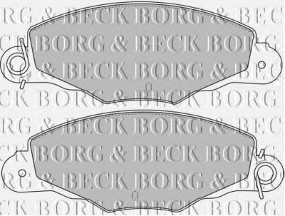 BORG & BECK bbp1648 -  Комплект тормозных колодок, дисковый тормоз